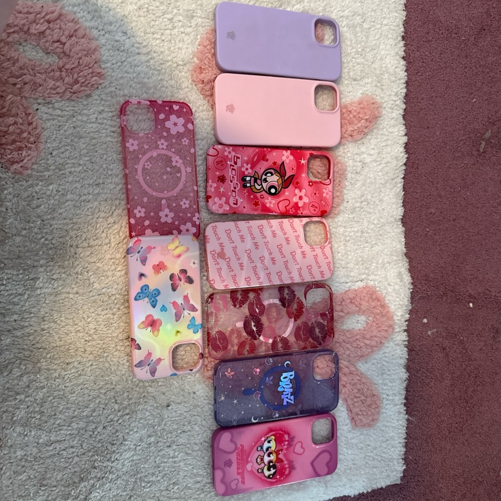 Colorful Phone Case Set iphone 15 plus velvet caviar